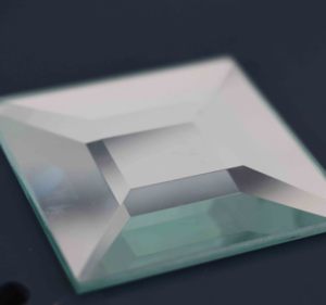 <span class=keywords><strong>Miroir</strong></span> rectangulaire décoratif artisanal en verre biseauté, vitrail, breloques photo, fenêtres, bougeoirs DIY, art mural, décoration - Product Image 2