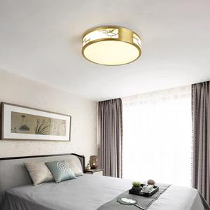 Plafonnier de style chinois tout en cuivre, finition émaillée, éclairage créatif pour bureau, entrée, balcon, chambre à coucher - Product Image 2