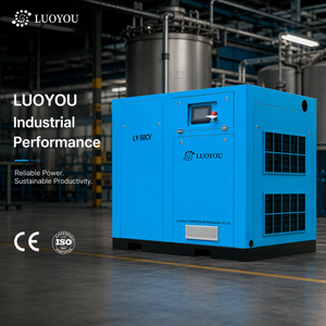 ปั๊มสโครลแบบพกพา 50 แรงม้า/37 กิโลวัตต์ 13 บาร์ 5.1 ลูกบาศก์เมตร/นาที 180.1 ลูกบาศก์ฟุต/นาที พร้อมมอเตอร์เครื่องยนต์แก๊ส  ตลับลูกปืน 13 ตัว สำหรับเครื่องอัดอากาศอุตสาหกรรม - Product Image 2