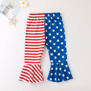 Conjuntos de Ropa para Niña del 4 de Julio, Pantalones de Campana para el Día de la Independencia, Conjunto de 2 Piezas con Tirantes y Pantalones para Niñas - Product Image 4