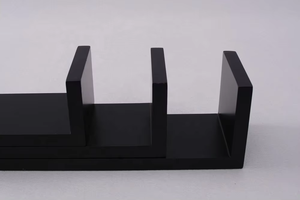 مجموعة شعبية من 3 ش شكل غرفة المعيشة MDF رف خشبي عائم للجدار - Product Image 2