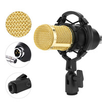 Microphone à condensateur professionnel BM800 Audio Studio Microphone d'enregistrement vocal pour ordinateur d'enregistrement KTV Radio Braodcasting