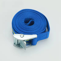 Sangles d'arrimage à boucle à came en polyester 100 % de 25 mm, avec anneau, pour transport, logo imprimé – Vente chaude