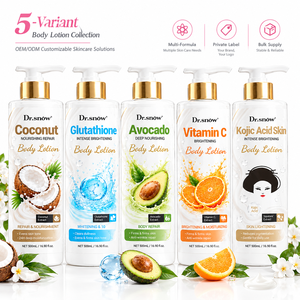 Beurre corporel éclaircissant à la vitamine C, au glutathion et à l'acide kojique, personnalisé par OEM, pour un teint uniforme, pour femmes. - Product Image 1