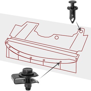 Vis de carrosserie M6, clips de pare-chocs, rivets de garde-boue pour Nissan Infiniti, pièces de rechange pour réparation, 35 pièces - Product Image 4