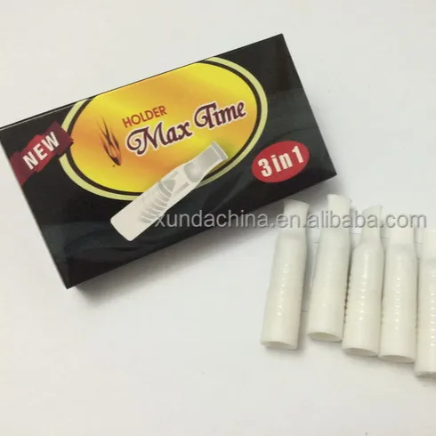 סיגריות מסנן נוסף טורבו 3 ב 1 סיגריות מחזיק פלסטיק חום סגנון חדש 8 חתיכה