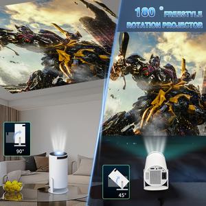 Hot Selling HY300 MAX LED LCD Portable Game Combo <strong>Projector</strong> 720P <strong>Built</strong>-<strong>in</strong> Speakers Android <strong>11</strong> Home Smart Dual Game Pad WIFI BT - Product Image 6