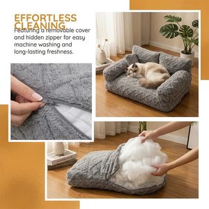 Coussin orthopédique pour chien en mousse à mémoire de forme, imperméable, de luxe, avec housse lavable, résistant aux morsures, grand lit pour chien - Product Image 5