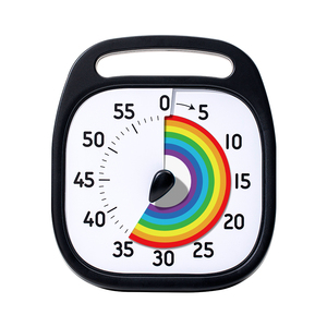 Горячая распродажа, Радужный 8-дюймовый школьный визуальный таймер для детей, высококачественный стол, 60-минутный обратный отсчет для класса, офиса, Zhongnaier - Product Image 3