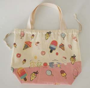 Bolsa de Mano de Lona de Algodón Reciclado con Estampado UV, Bolsa con Cordón para Zapatos, con Asa - Product Image 2