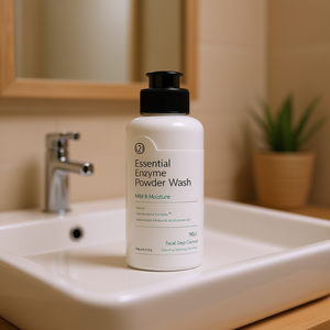 Poudre enzymatique nettoyante V21 Essential 90g – Nettoyant visage doux hydratant en profondeur - Product Image 1