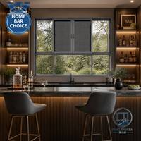 Ventanas Corredizas Horizontales de Aluminio con Doble Acristalamiento y Rotura Térmica de Lujo para Hogar, Bar, Hotel y Sala de Estar