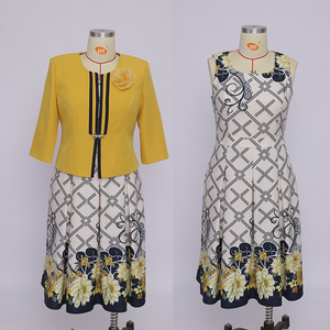 Ensemble 2 pièces de robes et tailleur noir pas cher pour femmes, grandes tailles, vêtements pour femmes - Product Image 1