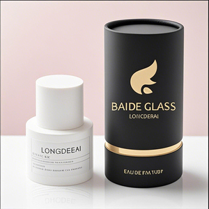 Wholesale Round Cylinder Perfume <b>Spray</b> <b>Bottle</b> Crimp <b>Empty</b> 30ml 50ml 100ml Glass White Perfume <b>Bottle</b> with Gold Cap - Product Image 6
