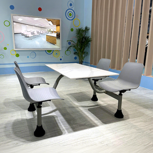 Mesas y sillas de cantina escolar estacionarias utilizadas <span class=keywords><strong>para</strong></span> mesas y sillas de cantina de restaurante/escuela <span class=keywords><strong>para</strong></span> cafetería - Product Image 1
