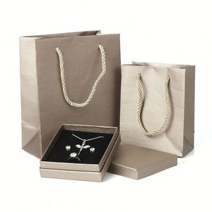 Exquisite Specialty Texture Lid and Base Gold Faux Leather Cardboard Leatherette <b>Paper</b> Ring Jewelry Gift Box - Product Image 1