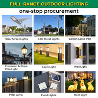 Farola de Jardín de Aluminio al por Mayor, IP65 Impermeable, LED Blanco Cálido de 3000k, Poste de Luz Clásico para Jardín, Alimentación CA, Certificado CE