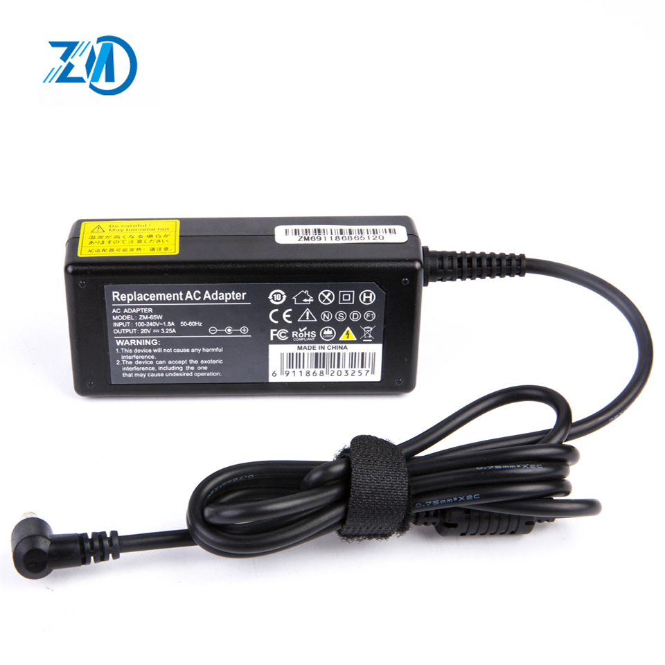 65w 20v 3.25a 5.5*2.5 adaptateur chargeur pour ordinateur portable 20v 325a alimentation pour IBM Liteon