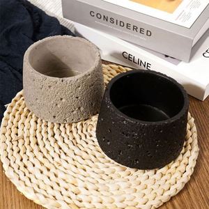 Pot en ciment mat de luxe vide, sur mesure, pour bougie, vente en gros - Product Image 2