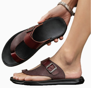 Sandalias de Pescador para Hombre, de Verano y Primavera, de Plataforma, Impermeables, de Cuero, Antideslizantes, Casuales, para Exteriores, para la Playa, de Doble Uso - Product Image 2