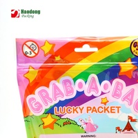 Sac en plastique à fermeture éclair pour enfants, sac d'emballage de bonbons