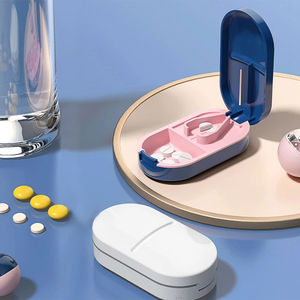 Wholesale Portable Split Medicine Box Travel Package Sealed Pill Cutting Artifact Storage Boxes Japanese Mini Cutter - Product Image 3