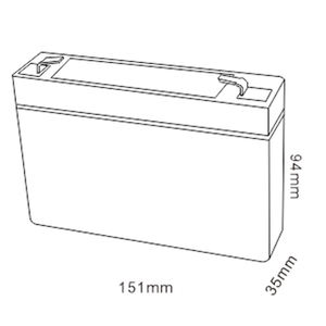 MS9-6B бессвинцово-кислотная аккумуляторная батарея для систем сигнализации - Product Image 2