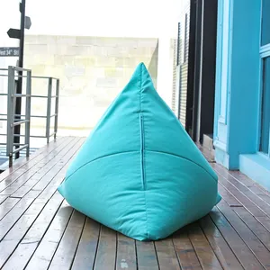 Personnaliser Resort Hôtel <span class=keywords><strong>Piscine</strong></span> Camping Triangle Paresseux Pouf Sofa Ensemble Premium Imperméable Extérieur Tissu Pouf Pouf <span class=keywords><strong>Coussin</strong></span> - Product Image 4