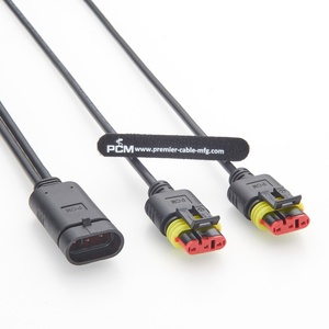 AMP Superseal 3 Yollu Y Splitter Kablo 282105 - 282087 Araba Tekne Tarım Makineleri Sensör Sinyal Dağıtım Kontrolü için - Product Image 2