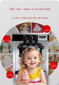 Nuevo Modelo de Máquina de Helados Comercial de Sobremesa, 3 Sabores, 20L-25L/H, <span class=keywords><strong>para</strong></span> Gelato, Yogurt y Batidos - Product Image 3