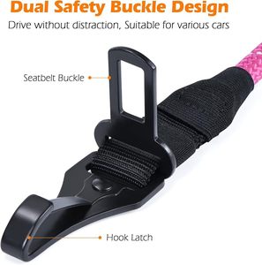 Cinturón de Seguridad para Perros de Doble Hebilla, de Lujo, con Logotipo Personalizado, Correa de Nailon Resistente, Arnés para <span class=keywords><strong>Coche</strong></span>, Correa de Seguridad para Mascotas - Product Image 3