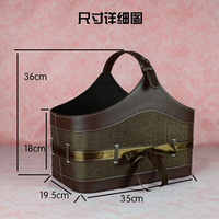 Panier-cadeau de luxe écologique pour les fêtes, emballage cadeau pour anniversaire, mariage, célébration, souvenir, panier-cadeau