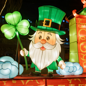 Linterna para Personas Mayores con Diseño de Trébol Verde, Impermeable, para Exteriores, Día de San Patricio, Pascua, Navidad, Día del Padre, Acción de Gracias, Duradera - Product Image 2