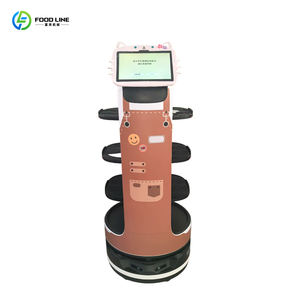 Robot de Entrega de Comida Inteligente con Navegación Autónoma, Robot de 4 Ruedas para Entrega de Alimentos en Hoteles - Product Image 6