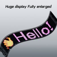 Nouveau design, panneau de pixels LED RGB pour voiture, bande lumineuse pour camion, yeux de démon, contrôle par application, bouton vocal, luminosité personnalisée, affichage automatique