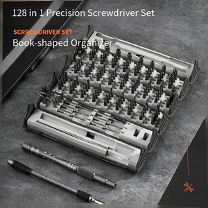 Juego <span class=keywords><strong>de</strong></span> Destornilladores <span class=keywords><strong>de</strong></span> Precisión 128 en 1, Kit <span class=keywords><strong>de</strong></span> Reparación Manual Multifunción en Estuche Enrollable - Product Image 1