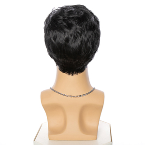 Peluca Corta Masculina LIWANGLONG HAIR, Nuevo Diseño, Peluca de Cabello Sintético Resistente al Calor con Corte Pixie Negro <span class=keywords><strong>para</strong></span> <span class=keywords><strong>Hombres</strong></span> <span class=keywords><strong>Jóvenes</strong></span> y Atractivos - Product Image 6