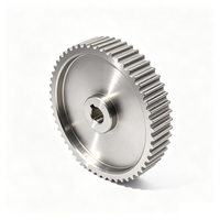 Poulie de distribution à disque de grand diamètre usinée CNC de précision avec moyeu de montage pour systèmes de contrôle de mouvement rotatif