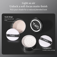 Poudre fixante pour le maquillage TWG RTS Long Wear, pour estomper les imperfections, poudre fixante pour le visage, soyeuse, légère