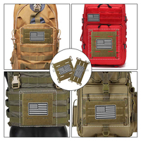 Panneau Molle découpé au laser en nylon, 2 tailles, avec auto-agrippant, adaptateur pour panneau de présentation de patchs moral, pour sac à dos tactique, gilet et équipement de plein air