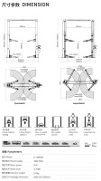 Pont élévateur pour véhicules à deux colonnes U-T50MSB, capacité de 5000 kg, bras symétriques, pont élévateur pour voitures à deux colonnes, élévateur hydraulique pour voitures à deux colonnes