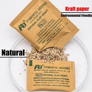 Saco dessecante de papel Kraft de bentonita Montmorillonite Embalagem absorvente de umidade natural e ecologicamente correto fábrica - Product Image 4