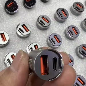 Caricabatterie da Auto <span class=keywords><strong>USB</strong></span> C PD Mini, Ricarica Rapida, Doppia Porta <span class=keywords><strong>USB</strong></span> Tipo C, <span class=keywords><strong>Adattatore</strong></span> per <span class=keywords><strong>Accendisigari</strong></span> Auto QC3.0 18W PD - Product Image 6