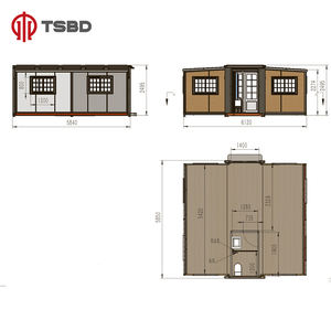 高品質 タイニーホーム 20ft 40ft 豪華寝室拡張可能コンテナハウス キッチン・バスルーム付き - Product Image 3