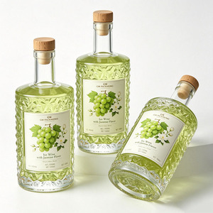 Fabricant de bouteilles en verre, bouteilles en verre de 750 ml pour gin, alcool, whisky, liqueur, rhum, vodka avec <span class=keywords><strong>bouchon</strong></span> - Product Image 2