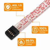 Kabel Pita Datar OEM ODM, Kabel Terminal Berinsulasi untuk Sirkuit PCB & Koneksi Peralatan EDM Kecepatan Tinggi