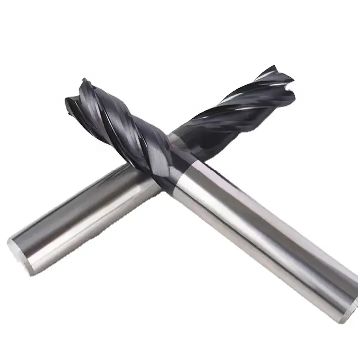 HRC 60 tungsten solid carbide end mills roughing square cnc milling cutter tool end mill
