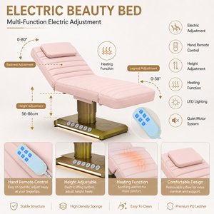 Lit de soin électrique réglable à 4 moteurs, pliable, avec éponge haute densité, pour salon de beauté et spa, best-seller DN - Product Image 3