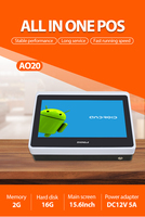 POS-терминал ZHONGJI AO20 Mini Desktop All-in-One с 11,6-дюймовым экраном, встроенным 80-мм термопринтером чеков, четырехъядерным процессором Intel, 4 ГБ/8 ГБ ОЗУ, Windows
