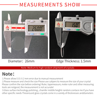 Verre minéral Double dôme 1.5mm d'épaisseur 40-49.5mm diamètre montres outils de réparation accessoires pièces de Surface usine en gros personnalisé